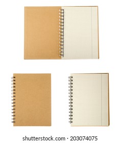 Empty Notepad (notbook) Isolated On White