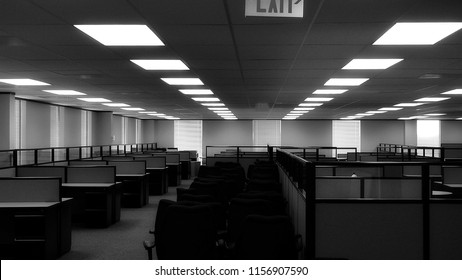 An Empty Office Bullpen.