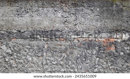 Empty Old Brick Wall Texture Painted Distressed Wall Surface. Gruny Wide Brickwall. Grunge Red Stonewall

 