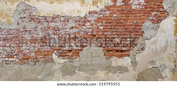  Custom design of an exposed brick wallpaper for a rustic look