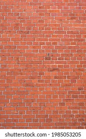 Empty old red brick wall background