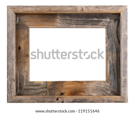 empty old wood frame