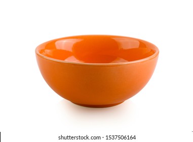 ceramic orange bowl