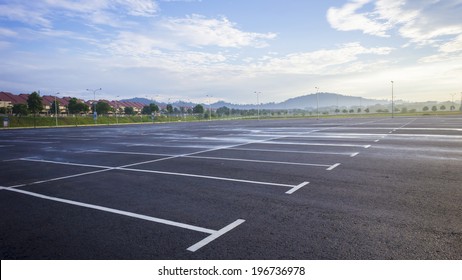 Empty Outdoor Parking Space