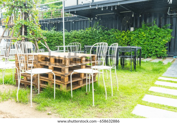 Empty Outdoor Patio Chair Vintage Effect Stock Photo Edit Now