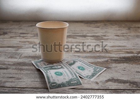 Similar – Image, Stock Photo Two espresso cups under a portafilter of an espresso machine