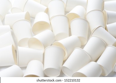 Empty Paper Cups Background