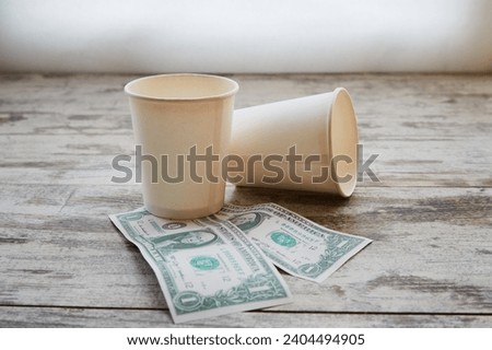 Similar – Image, Stock Photo Two espresso cups under a portafilter of an espresso machine