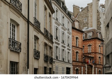 Empty Paris Street During Corona Coronavirus, France