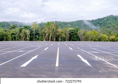 Empty parking lot 