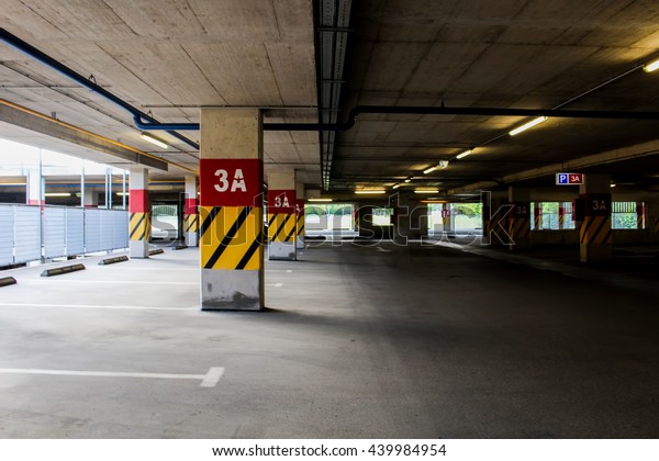 Empty parking lot\
area