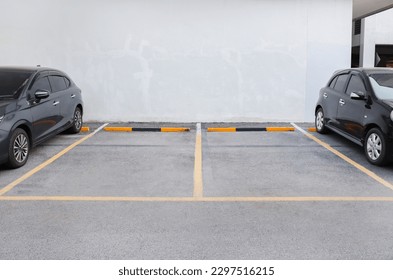 Empty parking lot around the building - Shutterstock ID 2297516215