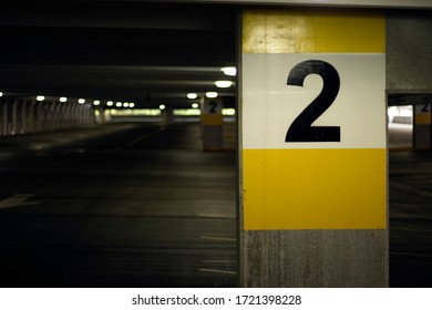 Empty Parking Garage 2nd Floor