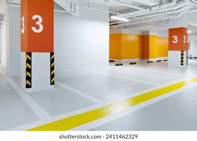 Empty parking garage in modern apartment. - Powered by Shutterstock