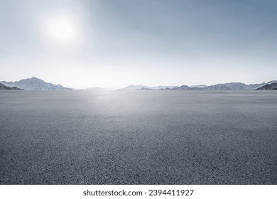 Empty Parking Lot, Road background, Large empty parking lot for car ads. - Powered by Shutterstock