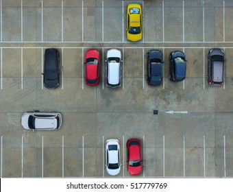 Empty Parking Lots Aerial View Stock Photo 517779769 | Shutterstock