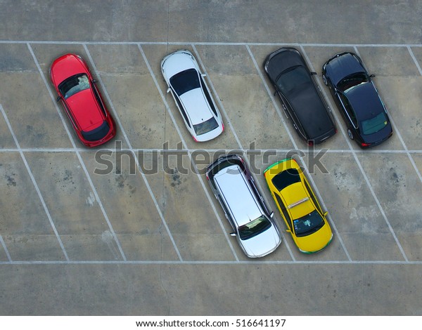 Empty Parking Lots Aerial View Stock Photo 516641197 | Shutterstock