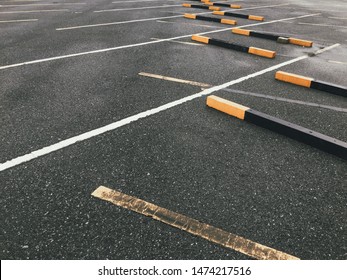 asphalt texture with parking lines