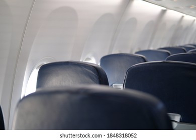 Empty Passenger Seat Inside Airplane Row Stock Photo 1848318052 ...