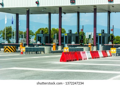 Empty Pay Toll Check Point - Toll Booths At Highway