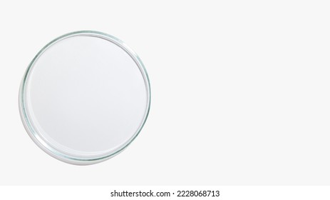An empty petri dish on a light background. - Shutterstock ID 2228068713