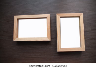 
empty photo frame on the table