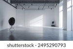 Empty Photography Studio with Natural Light.