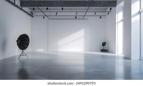 Empty Photography Studio with Natural Light. - Powered by Shutterstock