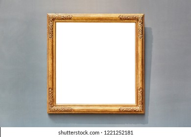 Ornate Golden Frame Concrete Wall Clipping Stock Photo (Edit Now) 106238771