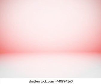 Empty Pink Studio Room Background, Use As Montage For Product Display.