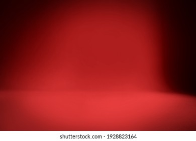 Empty Plain Red Studio Background 