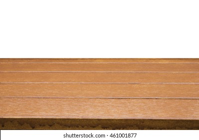 Empty plank wood table top for usage or create montage. - Shutterstock ID 461001877