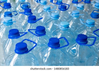 Empty Plastic Bottles Rows Plastic Pollution Stock Photo 1480856183 ...