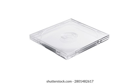 Empty plastic CD jewel case for compact disc storage