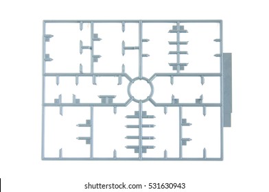 Empty Plastic Model Part Kits