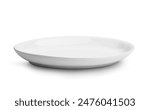 Empty plate isolated on a white background.