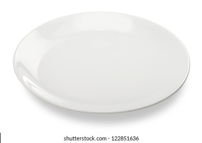 Empty Plate Isolated On White