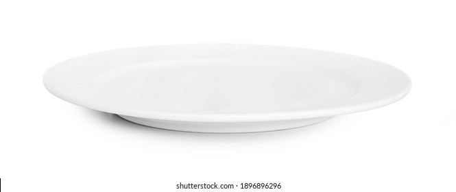 Empty Plate Isolated On White Background