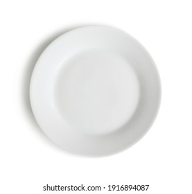 Empty Plate Isolated On White Background