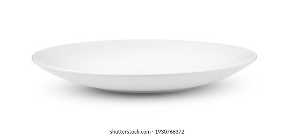 Empty Plate Isolated On White Background