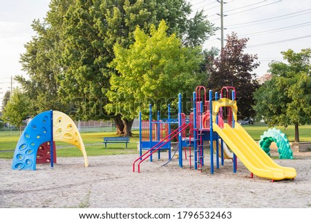 Empty playground in the park  