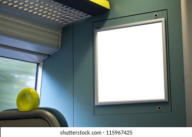 Empty Poster On Train