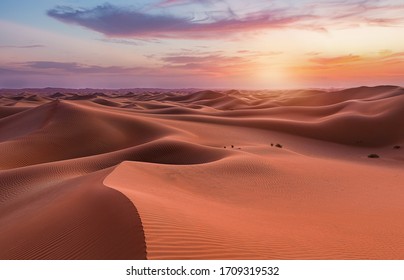 Empty Quarter Desert Dunes at Liwa, Abu Dhabi, United Arab Emirates - Shutterstock ID 1709319532