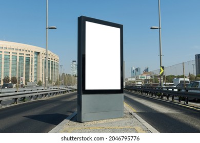 Empty Racket Billboard On The Metrobus Station.