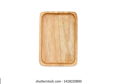 Empty Rectangle Wooden Plate Isolated On Stock Photo 1418220800 ...