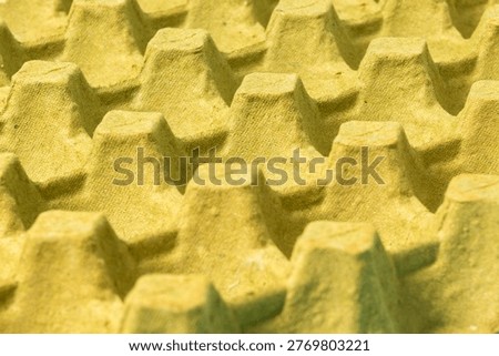 Empty Recycled Molded Pulp Egg Carton Texture Pattern Background