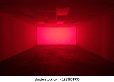 Empty Red Bloody Room Scary Scene Stock Photo (Edit Now) 1923831935