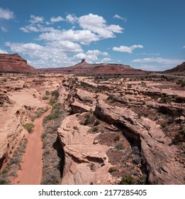 Empty Riverbed In Utah, Southwest USA