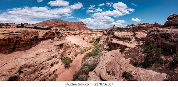 Empty Riverbed In Utah, Southwest USA