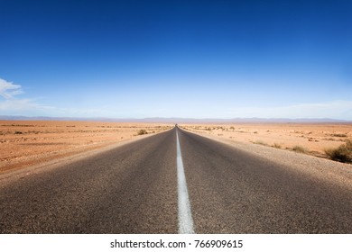 empty road in the desert